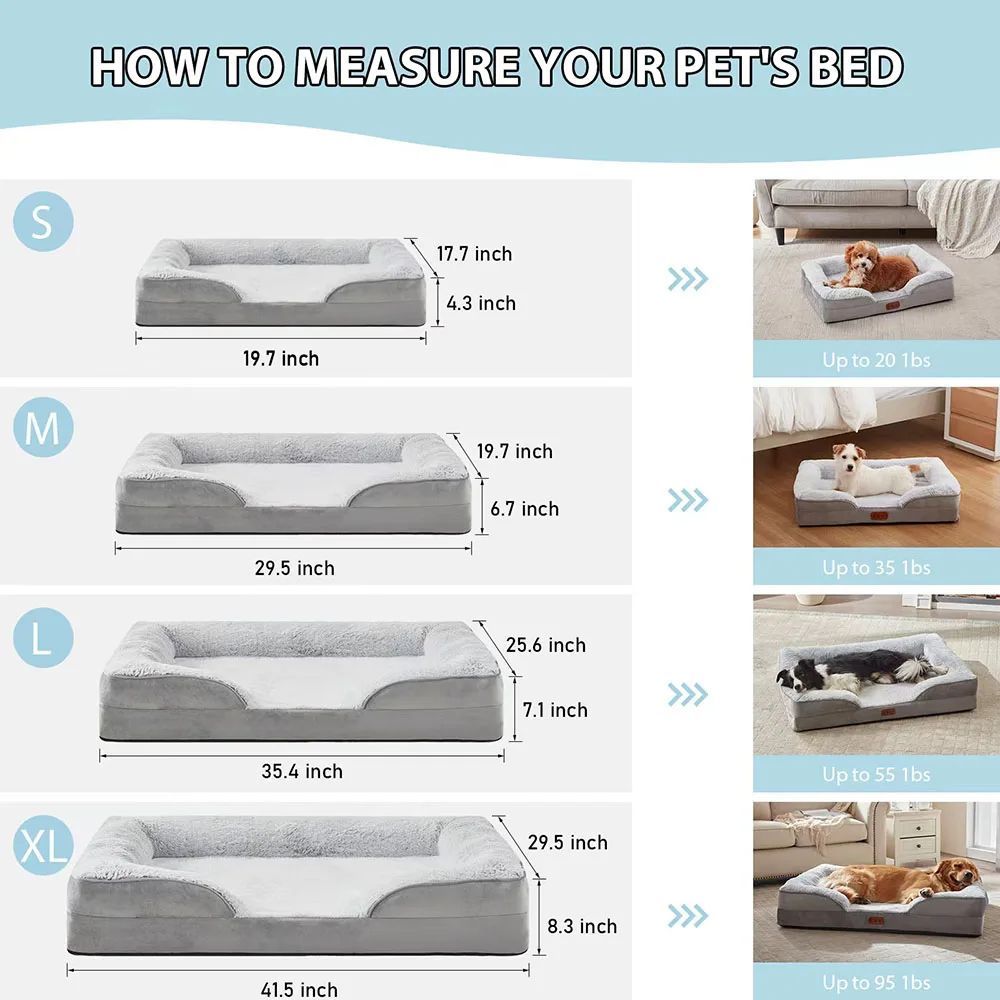 Waterproof Memory Foam Dog Bed