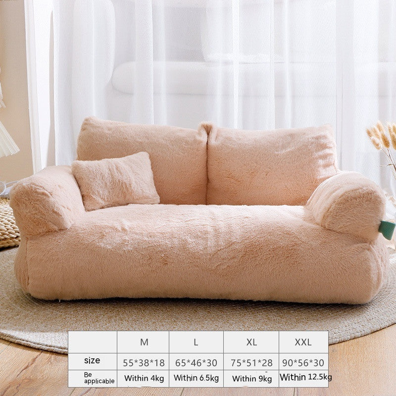 Flannel Warm Sofa Pet Kennel